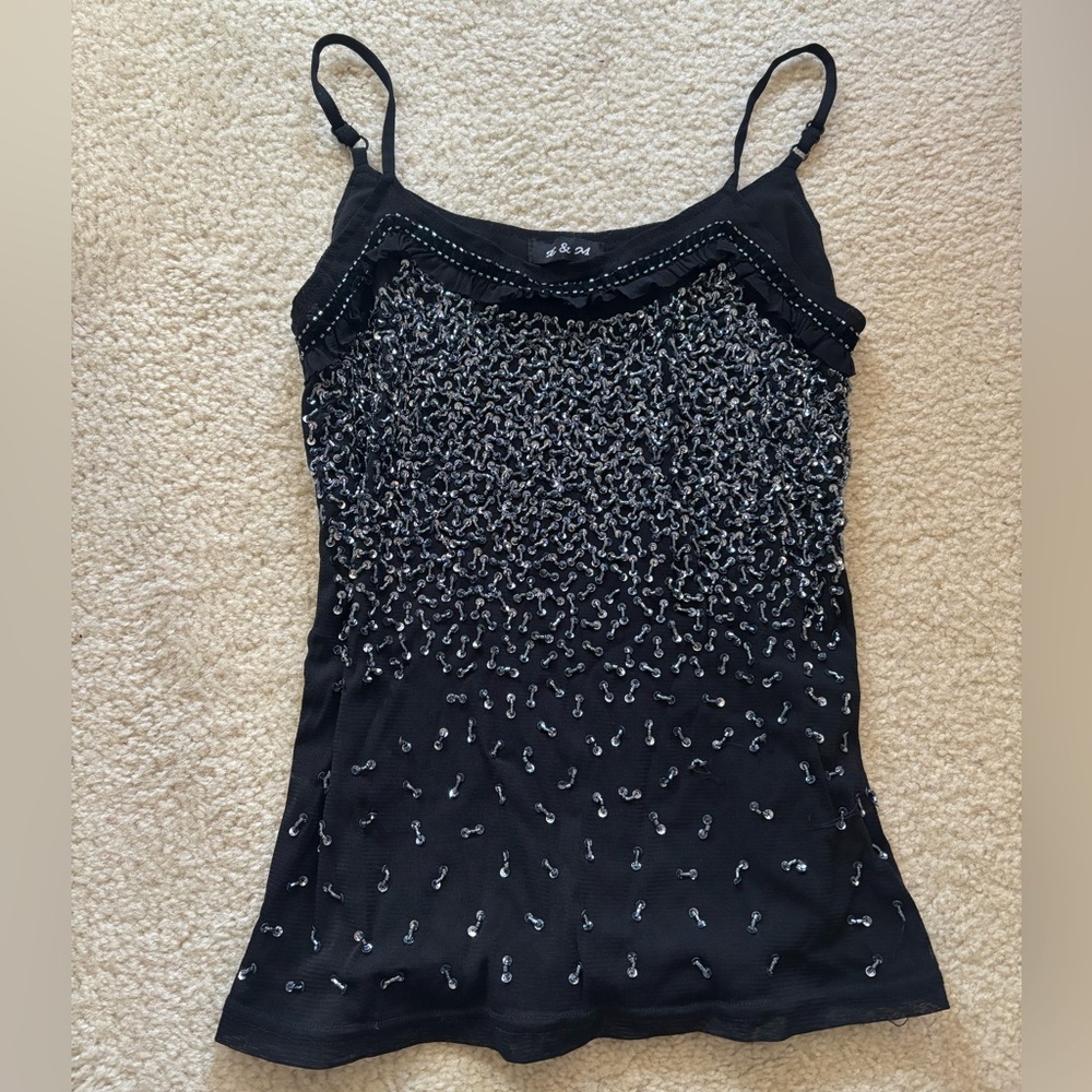 Y2K Beaded Cami Tank
